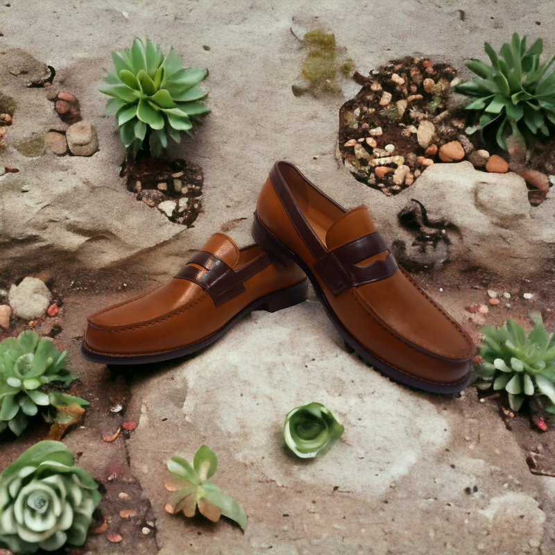 Mocassins cognac